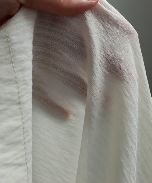 antiqua（アンティカ）の「シャドーストライプシャツ（シャツ/ブラウス・レディース・アイボリー/ブラック・ONESIZE）」の19枚目の写真
