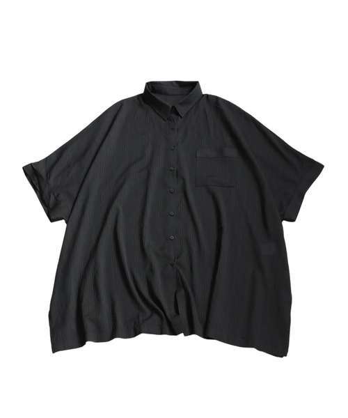 antiqua（アンティカ）の「シャドーストライプシャツ（シャツ/ブラウス・レディース・アイボリー/ブラック・ONESIZE）」の14枚目の写真