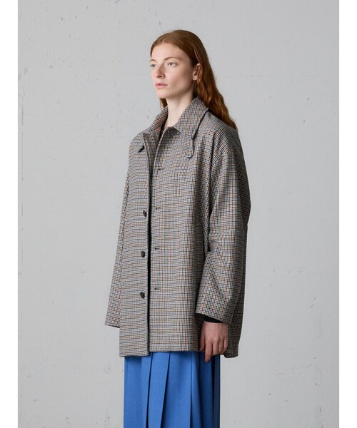 MidiUmi（ミディウミ）の「MidiUmi ステンカラーミドルコート（その他アウター・レディース・グレー/ブラック/ネイビー/ブラウン・FREE）」の10枚目の写真