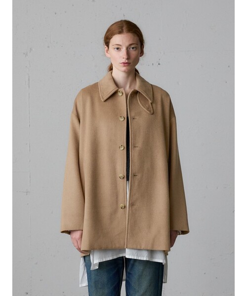 MidiUmi（ミディウミ）の「MidiUmi ステンカラーミドルコート（その他アウター・レディース・グレー/ブラック/ネイビー/ブラウン・FREE）」の14枚目の写真