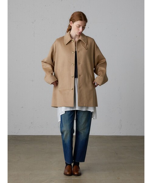 MidiUmi（ミディウミ）の「MidiUmi ステンカラーミドルコート（その他アウター・レディース・グレー/ブラック/ネイビー/ブラウン・FREE）」の15枚目の写真