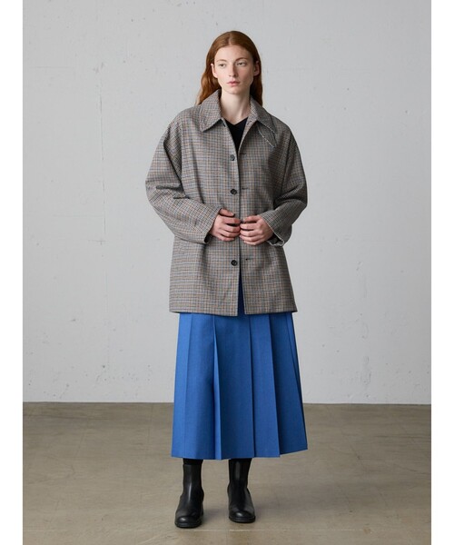 MidiUmi（ミディウミ）の「MidiUmi ステンカラーミドルコート（その他アウター・レディース・グレー/ブラック/ネイビー/ブラウン・FREE）」の18枚目の写真