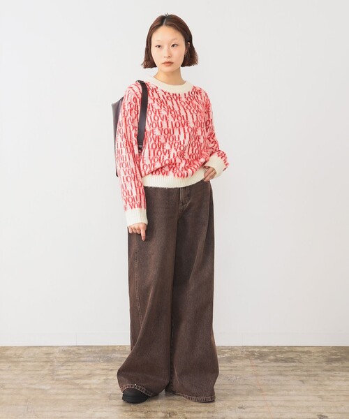 PENNEYS（ぺニーズ）の「【別注】PENNEY’S / シャギー ニット（ニット/セーター・レディース・オフホワイト/ライトブルー・ONE SIZE）」の14枚目の写真