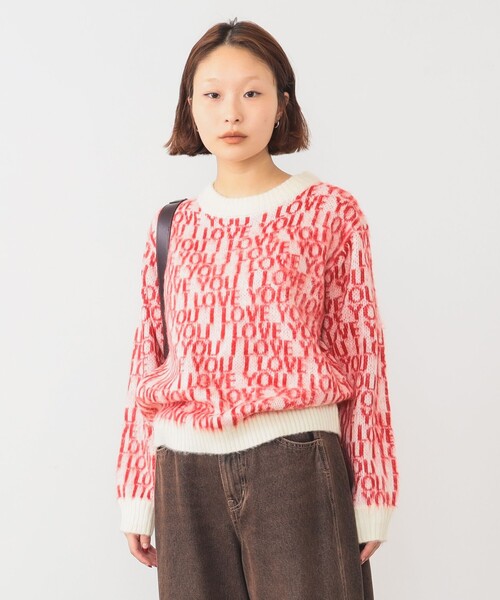 PENNEYS（ぺニーズ）の「【別注】PENNEY’S / シャギー ニット（ニット/セーター・レディース・オフホワイト/ライトブルー・ONE SIZE）」の17枚目の写真