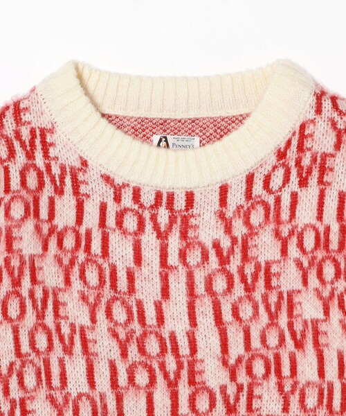 PENNEYS（ぺニーズ）の「【別注】PENNEY’S / シャギー ニット（ニット/セーター・レディース・オフホワイト/ライトブルー・ONE SIZE）」の11枚目の写真
