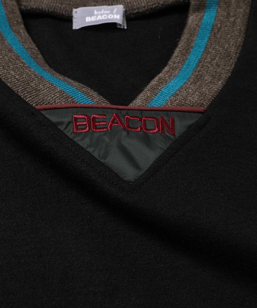 kolor BEACON(カラービーコン)の「25WBM-T02232(ニット/セーター・メンズ・グリーン/ブラック/グレー・2)」の6枚目の写真