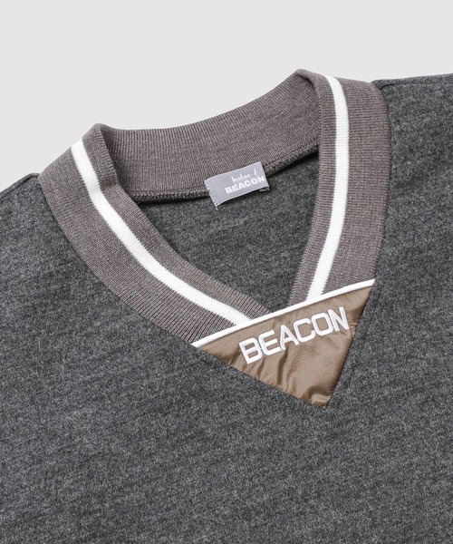 kolor BEACON(カラービーコン)の「25WBM-T02232(ニット/セーター・メンズ・グリーン/ブラック/グレー・2)」の8枚目の写真