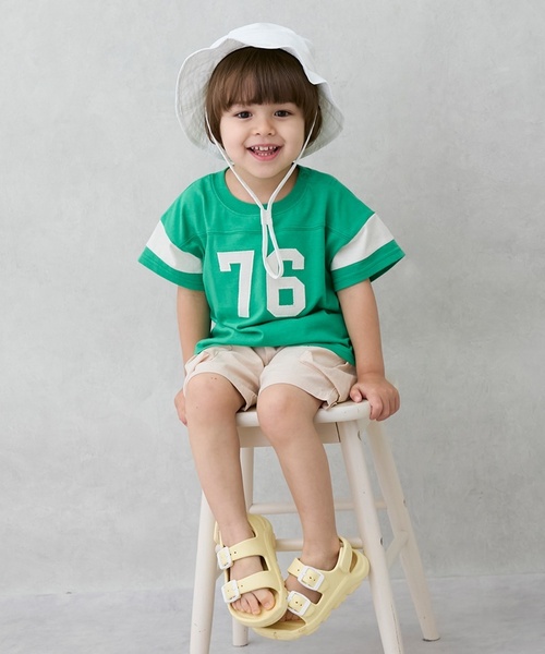 petit main（プティマイン）の「ハーフカーゴパンツ（カーゴパンツ・キッズ・モスグリーン/キナリ/ネイビー・90cm/100cm/80ｃｍ/110cm/120cm/130cm）」の7枚目の写真