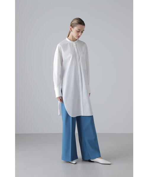 THOMAS MASON（トーマス メイソン）の「THOMAS MASON Coブロードブラウス（シャツ/ブラウス・レディース・ブラック/ブルー系その他2/ホワイト・38）」の8枚目の写真