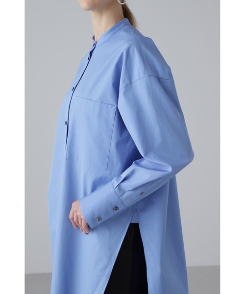 THOMAS MASON（トーマス メイソン）の「THOMAS MASON Coブロードブラウス（シャツ/ブラウス・レディース・ブラック/ブルー系その他2/ホワイト・38）」の21枚目の写真