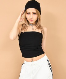 ANAP（アナップ）の「パッド付きバストギャザーベアキャミブラトップ（キャミソール）」