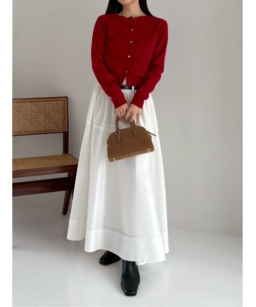 FRAY I.D（フレイアイディー）の「ストレッチショートブーツ（ブーツ・レディース・ワインレッド/ダークブラウン/ブラック/クリーム・36/37/38）」の12枚目の写真