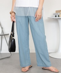 RCD（アールシーディー）の「エアリーデニム ウエストゴムパンツ（その他パンツ）」