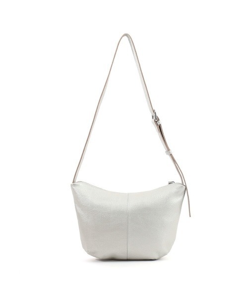 COOCO シュリンクレザーハーフムーンショルダーバッグ（ショルダー