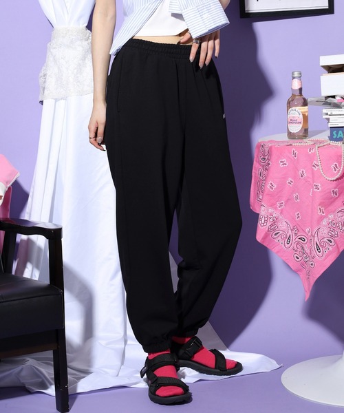 NERDY（ノルディ）の「ベレンクロゴジョガーパンツ（スウェットパンツ・レディース・ホワイト/ブラック・M/SS/L/S）」の12枚目の写真