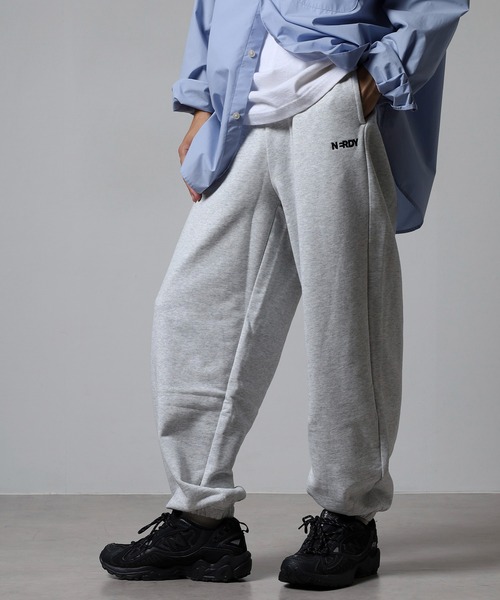 NERDY（ノルディ）の「ベレンクロゴジョガーパンツ（スウェットパンツ・レディース・ホワイト/ブラック・M/SS/L/S）」の18枚目の写真
