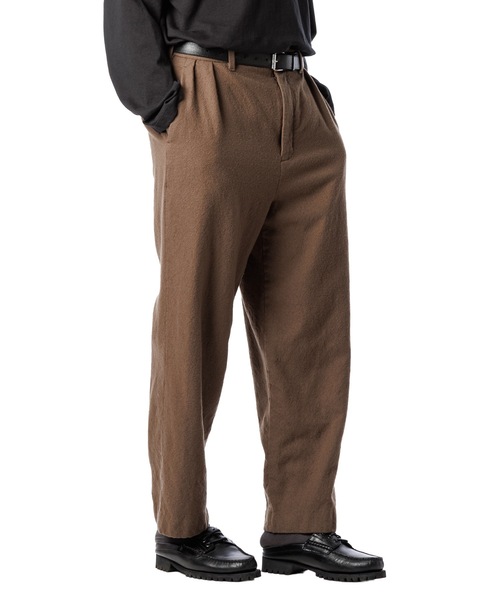 Wool Tuck Pants - Washed / 洗い晒しウールタックパンツ（その他