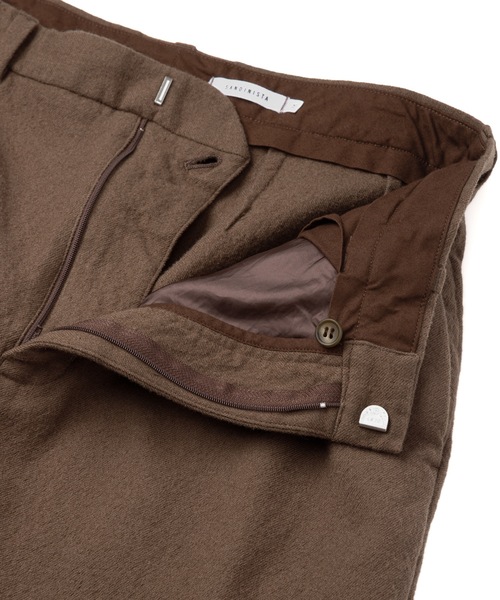 Sandinista(サンディニスタ)の「Wool Tuck Pants - Washed / 洗い晒しウールタックパンツ(その他パンツ・メンズ・ブラウン/ブラック・LARGE/MEDIUM/SMALL)」の14枚目の写真