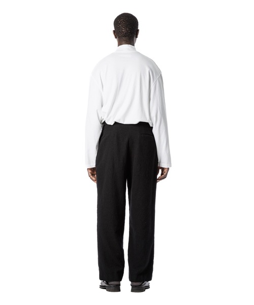 Sandinista(サンディニスタ)の「Wool Tuck Pants - Washed / 洗い晒しウールタックパンツ(その他パンツ・メンズ・ブラウン/ブラック・LARGE/MEDIUM/SMALL)」の4枚目の写真