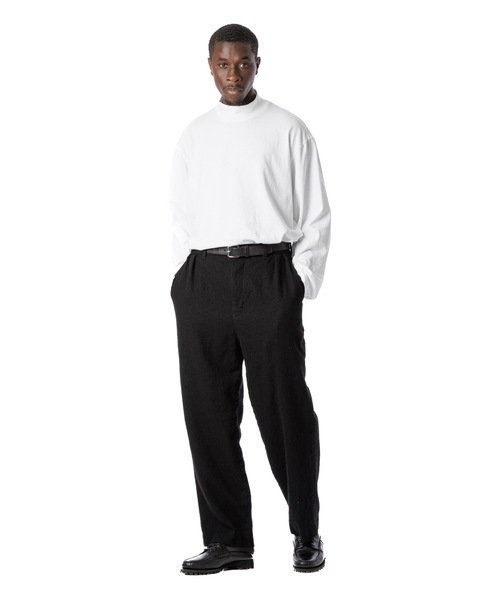Sandinista(サンディニスタ)の「Wool Tuck Pants - Washed / 洗い晒しウールタックパンツ(その他パンツ・メンズ・ブラウン/ブラック・LARGE/MEDIUM/SMALL)」の5枚目の写真