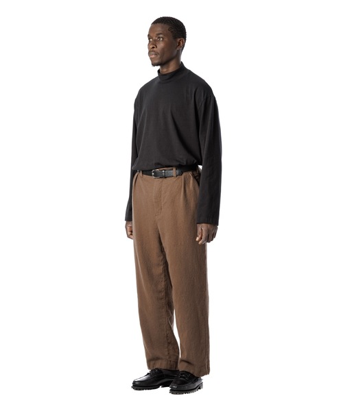 Sandinista(サンディニスタ)の「Wool Tuck Pants - Washed / 洗い晒しウールタックパンツ(その他パンツ・メンズ・ブラウン/ブラック・LARGE/MEDIUM/SMALL)」の7枚目の写真