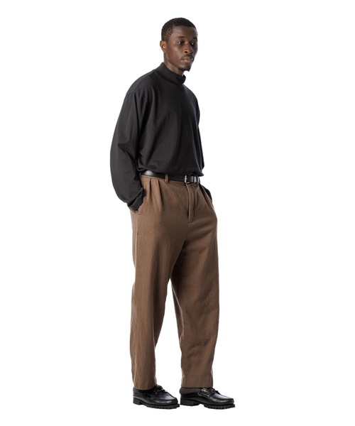 p*a様 【即購入可】SS24 and wander dry check pan DOUBLE PLEATED TROUSERS #D-KHAKI [23FW-WMP-TR12] – cocorozashi