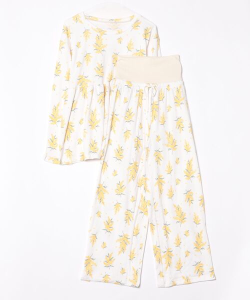 PEACH JOHN（ピーチジョン）の「グッドスリーピィＨＡＲＡマキパジャマ（ルームウェア/パジャマ・レディース・アイボリー/ベビーピンク/グレー/ライトピンク/ホワイト×イエロー/スモークピンク・ONE SIZE）」の15枚目の写真