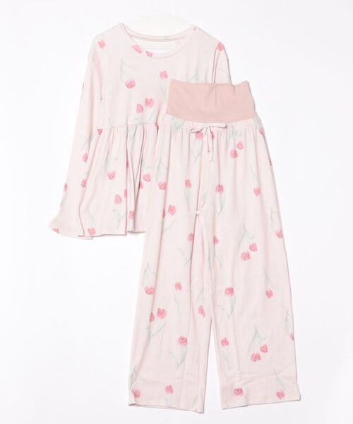 PEACH JOHN（ピーチジョン）の「グッドスリーピィＨＡＲＡマキパジャマ（ルームウェア/パジャマ・レディース・アイボリー/ベビーピンク/グレー/ライトピンク/ホワイト×イエロー/スモークピンク・ONE SIZE）」の16枚目の写真