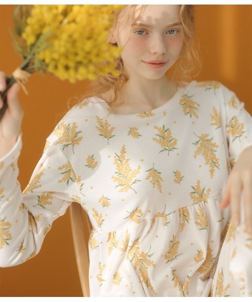 PEACH JOHN（ピーチジョン）の「グッドスリーピィＨＡＲＡマキパジャマ（ルームウェア/パジャマ・レディース・アイボリー/ベビーピンク/グレー/ライトピンク/ホワイト×イエロー/スモークピンク・ONE SIZE）」の20枚目の写真