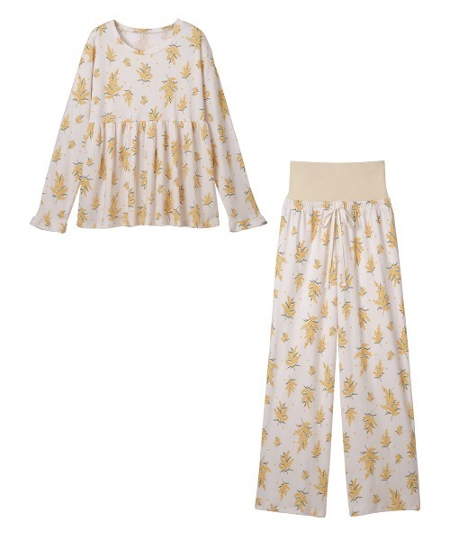 PEACH JOHN（ピーチジョン）の「グッドスリーピィＨＡＲＡマキパジャマ（ルームウェア/パジャマ・レディース・アイボリー/ベビーピンク/グレー/ライトピンク/ホワイト×イエロー/スモークピンク・ONE SIZE）」の11枚目の写真