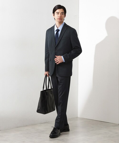 THE SHOP TK （ザ ショップ ティーケー ）の「ライトTRジャージスラックス【洗濯機OK/毛玉ができにくい/ストレッチ/セットアップ可】（その他パンツ・メンズ・チャコールグレー/ネイビー/グレー系その他・04/03/02/01）」の10枚目の写真