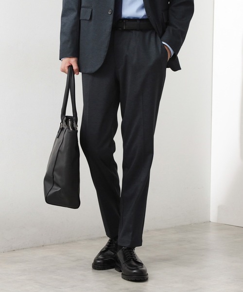 THE SHOP TK （ザ ショップ ティーケー ）の「ライトTRジャージスラックス【洗濯機OK/毛玉ができにくい/ストレッチ/セットアップ可】（その他パンツ・メンズ・チャコールグレー/ネイビー/グレー系その他・04/03/02/01）」の3枚目の写真