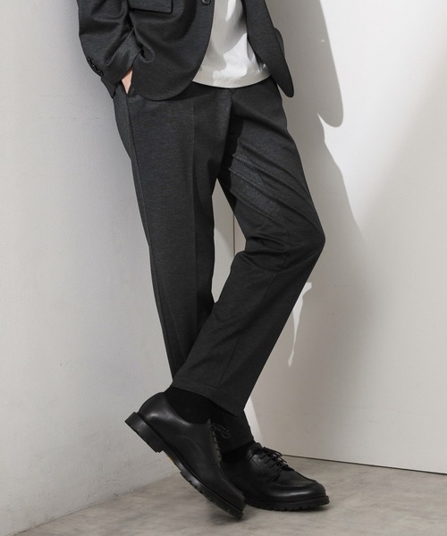 THE SHOP TK （ザ ショップ ティーケー ）の「ライトTRジャージスラックス【洗濯機OK/毛玉ができにくい/ストレッチ/セットアップ可】（その他パンツ・メンズ・チャコールグレー/ネイビー/グレー系その他・04/03/02/01）」の2枚目の写真