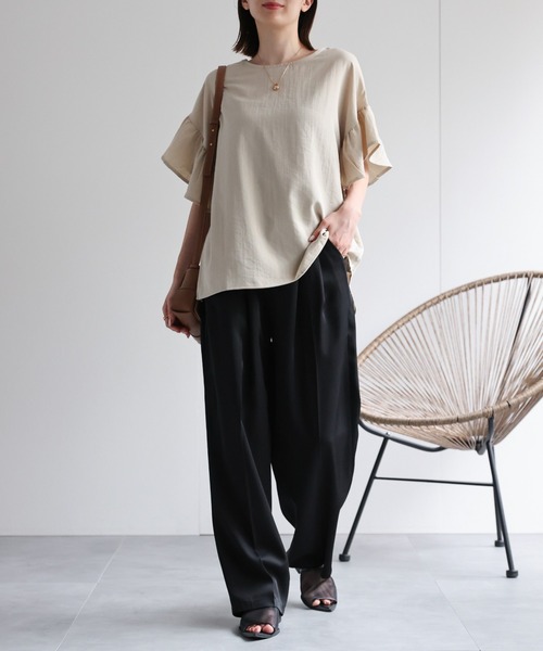 model：162cm 着用サイズ：F