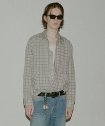 Jieda（ジエダ）の「SEERSUCKER ZIP SHIRT（シャツ/ブラウス）」