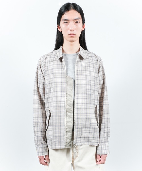 JIEDA（ジエダ）の「SEERSUCKER ZIP SHIRT（シャツ/ブラウス・メンズ・チェック・1/2）」の4枚目の写真