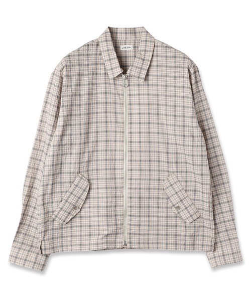JIEDA（ジエダ）の「SEERSUCKER ZIP SHIRT（シャツ/ブラウス・メンズ・チェック・1/2）」の6枚目の写真