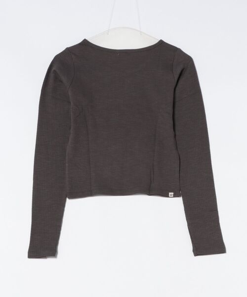 BILLABONG(ビラボン)の「BILLABONG/ビラボン ロンT ショート丈 BF014-058(Tシャツ/カットソー・レディース・スミクロ/オフホワイト・L/M)」の16枚目の写真