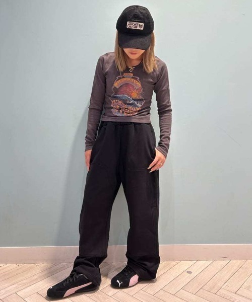 BILLABONG(ビラボン)の「BILLABONG/ビラボン ロンT ショート丈 BF014-058(Tシャツ/カットソー・レディース・スミクロ/オフホワイト・L/M)」の17枚目の写真