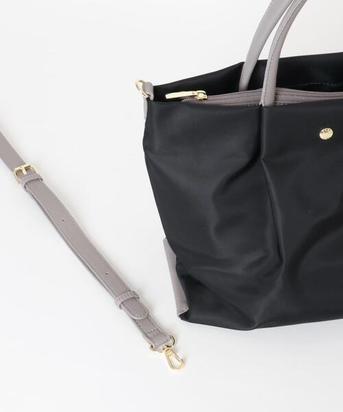 URBAN RESEARCH Sonny Label（アーバンリサーチサニーレーベル）の「『別注』Legato largo×Sonny Label　肩楽2WAYショルダーバッグ（ショルダーバッグ・レディース・ブラック/ネイビー/ベージュ・ONE）」の10枚目の写真