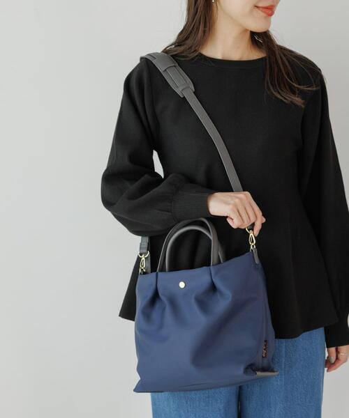 URBAN RESEARCH Sonny Label（アーバンリサーチサニーレーベル）の「『別注』Legato largo×Sonny Label　肩楽2WAYショルダーバッグ（ショルダーバッグ・レディース・ブラック/ネイビー/ベージュ・ONE）」の15枚目の写真