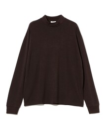 BEAMS F | ウール モックネック コンフォートフィット ロングスリーブ Tシャツ(Tシャツ/カットソー)