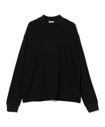 BEAMS F | ウール モックネック コンフォートフィット ロングスリーブ Tシャツ(Tシャツ/カットソー)