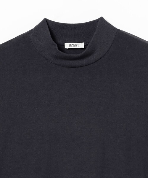 BEAMS F（ビームスエフ）の「ウール モックネック コンフォートフィット ロングスリーブ Tシャツ（Tシャツ/カットソー・メンズ・チャコールグレー/ブラウン/ブラック・XL/M/S/L）」の5枚目の写真