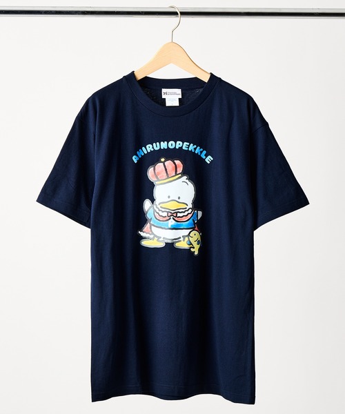 sanrio（サンリオ）の「【 sanrio / サンリオ 】あひるのペックル 35th Anniversary　35周年記念　Tシャツ　WNI（Tシャツ/カットソー・レディース・ネイビー/ホワイト・FREE）」の2枚目の写真