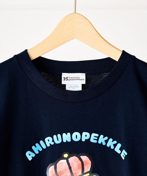 sanrio（サンリオ）の「【 sanrio / サンリオ 】あひるのペックル 35th Anniversary　35周年記念　Tシャツ　WNI（Tシャツ/カットソー・レディース・ネイビー/ホワイト・FREE）」の4枚目の写真