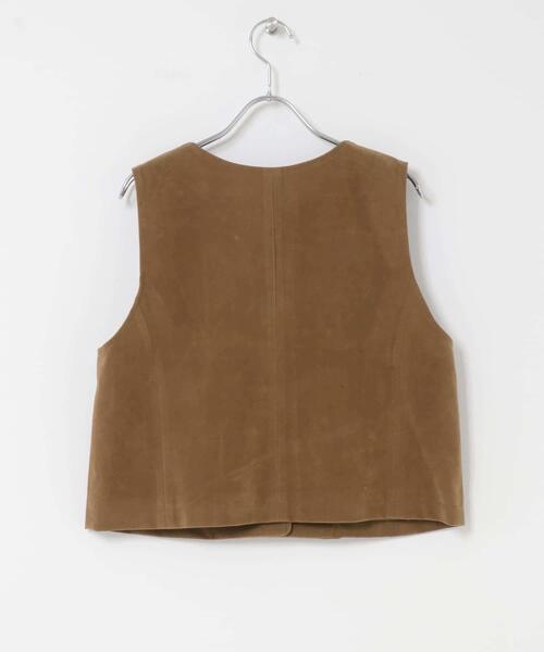 KBF（ケイビーエフ）の「ミニマルベスト（その他アウター・レディース・キャメル/ダークブラウン・ONE）」の11枚目の写真