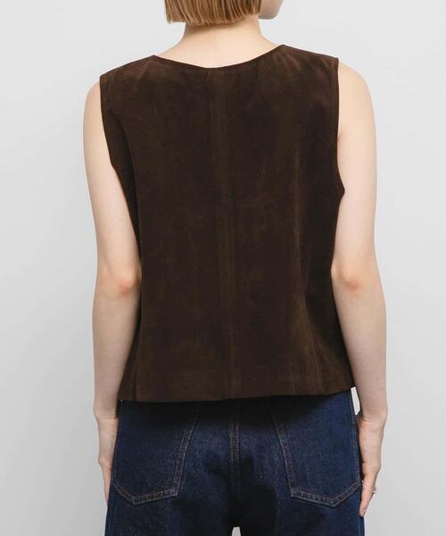 KBF（ケイビーエフ）の「ミニマルベスト（その他アウター・レディース・キャメル/ダークブラウン・ONE）」の17枚目の写真