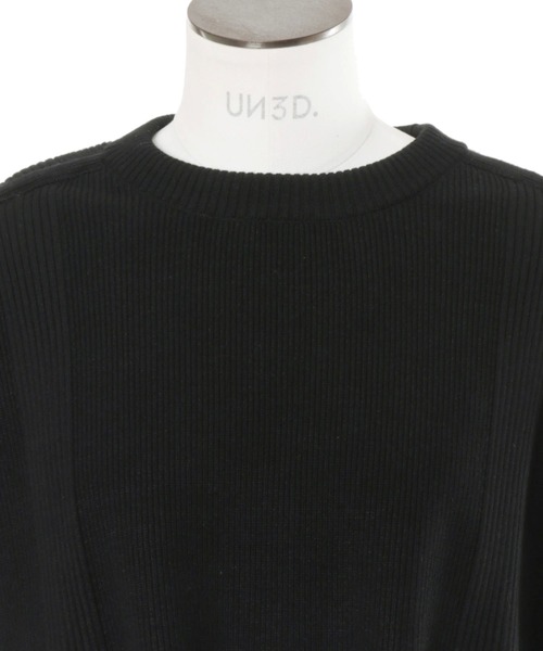 UN3D.（アンスリード）の「UN3D./アンスリード/KNIT VEST DOCKING SHIRT/ニットベストドッキングシャツ（シャツ/ブラウス・レディース・グレー/その他・36）」の6枚目の写真