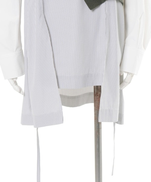 UN3D.（アンスリード）の「UN3D./アンスリード/KNIT VEST DOCKING SHIRT/ニットベストドッキングシャツ（シャツ/ブラウス・レディース・グレー/その他・36）」の9枚目の写真